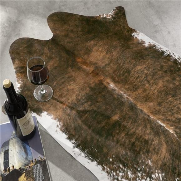 Faux Cowhide Rug Cute Cow Print Rug, Faux Fur Cow Hide Animal Rugs for Bedroom - Picture 4 of 6
